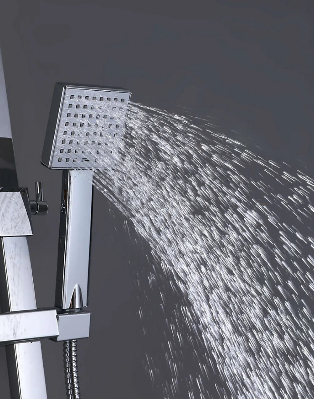 Colonne De Douche Thermostatique|Poalgi Colonne de douche thermostatique avec barre extensible SKY BATH chromé Inox S304 série PARADISE