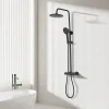 Teeno Colonne de douche thermostatique, Système de douche thermostatique Trente-huit degrés Celsius , Noir
