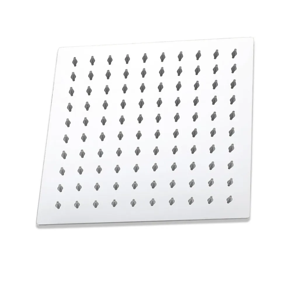 Colonne De Douche Thermostatique|AICA Sanitaire Colonne de douche thermostatique avec pomme de tête, douchette et flexible,effet chromé,Carré, AICA