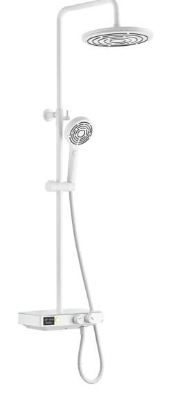 Colonne De Douche Thermostatique|Edouard Rousseau Colonne de douche thermostatique blanche, Ekogest