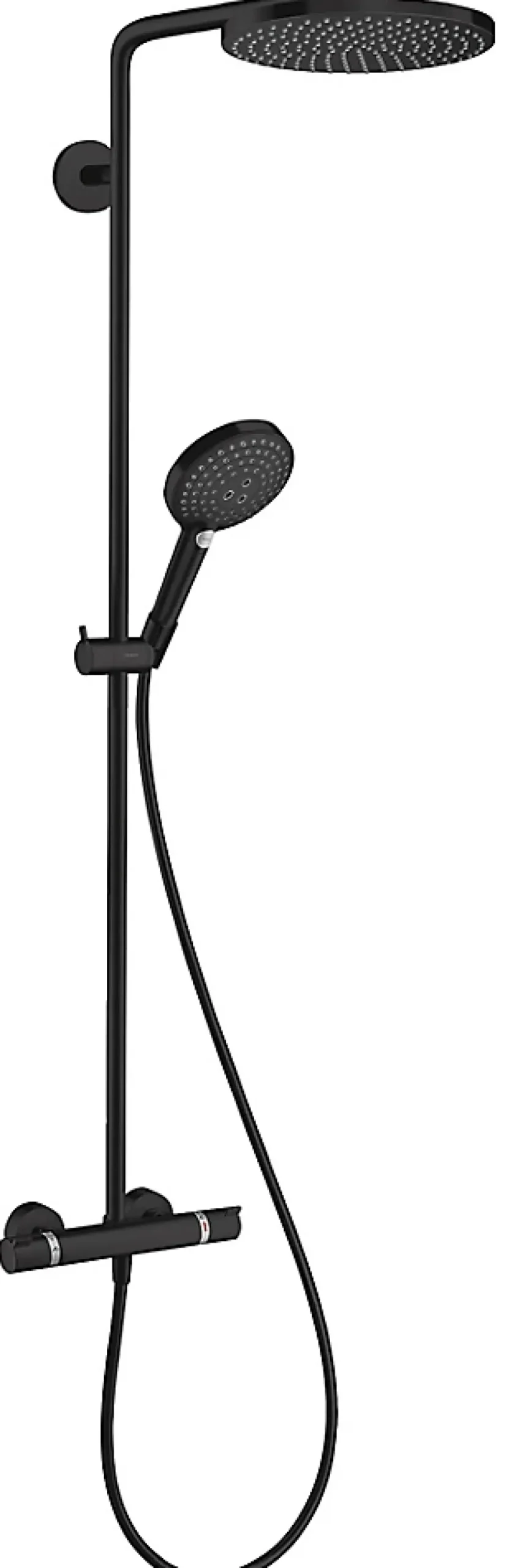 Hansgrohe Colonne de douche thermostatique noir Raindance Select S