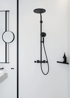 Hansgrohe Colonne de douche thermostatique noir Raindance Select S
