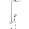 Colonne De Douche Thermostatique|Hansgrohe Colonne de douche thermostatique Raindance Select E 300 EcoSmart avec mitigeur 30 cm chromé + tablette AddStoris