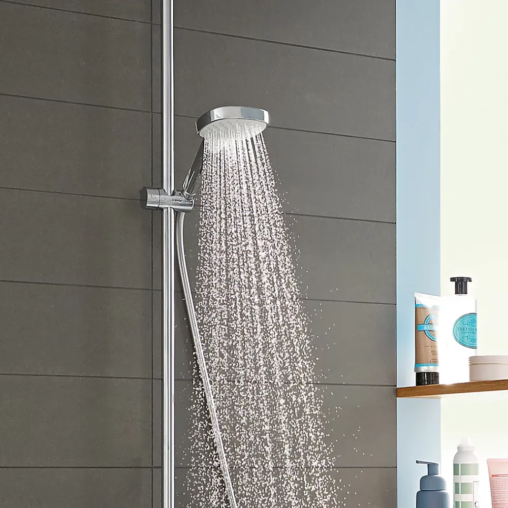 Colonne De Douche Thermostatique|Hansgrohe Colonne de douche thermostatique avec douchette 1 jet chrome Moventa E 230