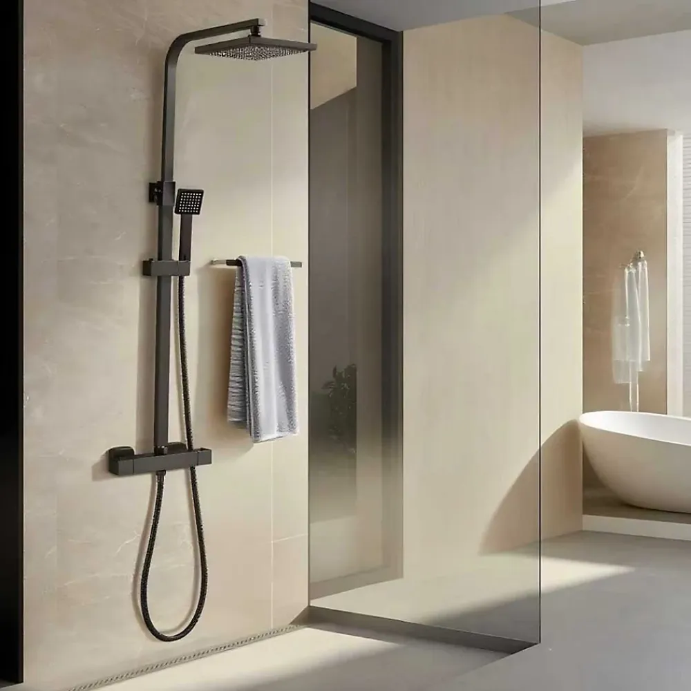 Teeno Colonne de douche thermostatique avec pomme de douche