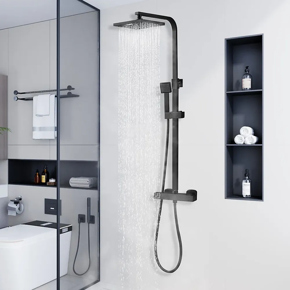 Teeno Colonne de douche thermostatique avec pomme de douche