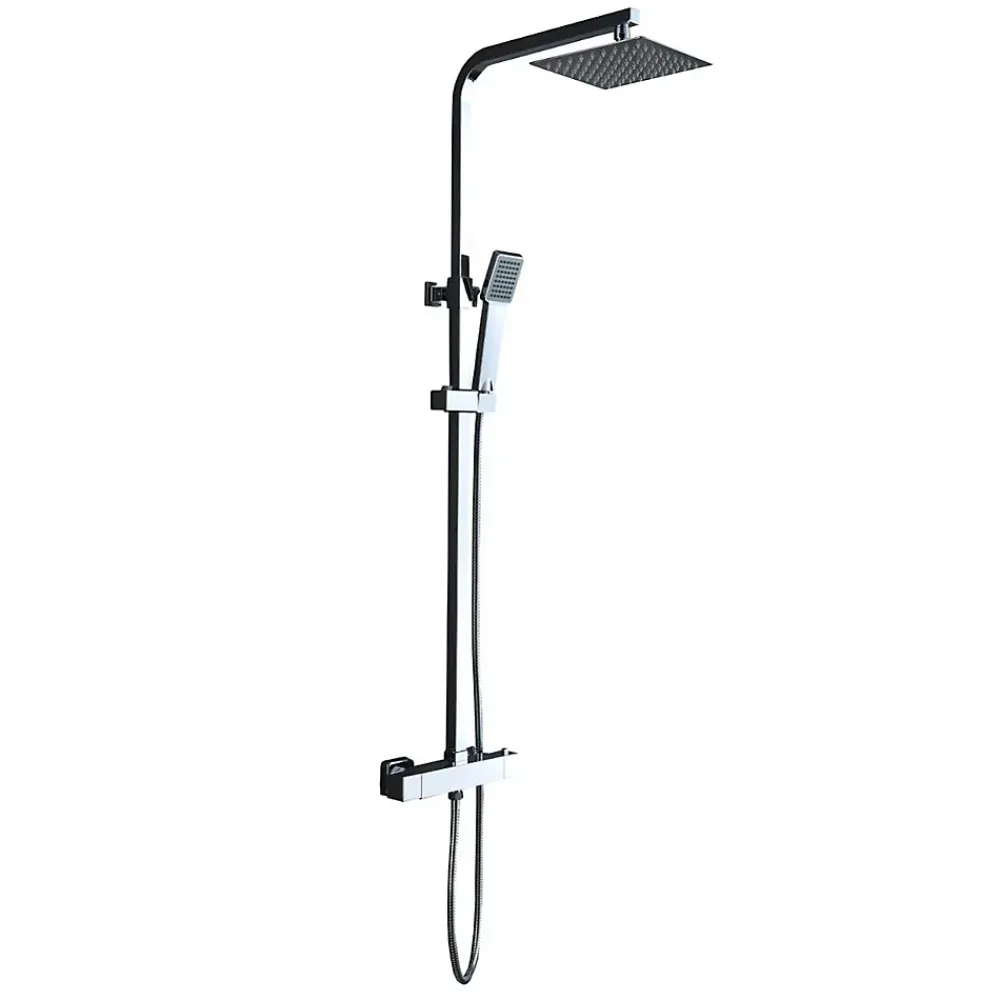 Colonne De Douche Thermostatique|Imex Colonne de Douche Thermostatique Anti-Calcaire Chrome VIGO BTV013