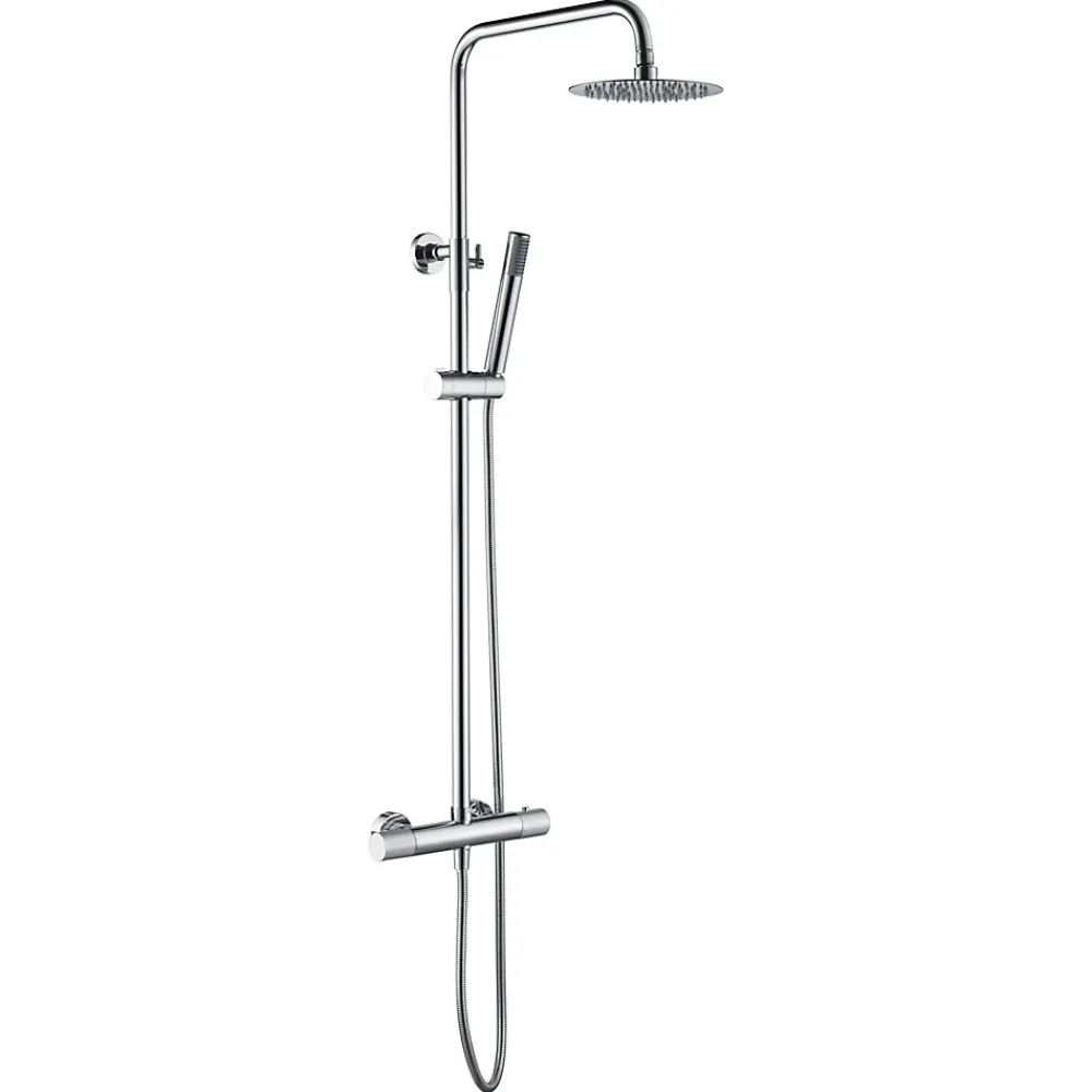 Imex Products Colonne de douche thermostatique chromee acier et laiton avec douchette extensible