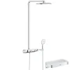 Colonne De Douche Thermostatique|Grohe Colonne de douche thermostatique Rainshower System SmartControl Mono 360 Blanc/chromé + Panier douche Start Cube