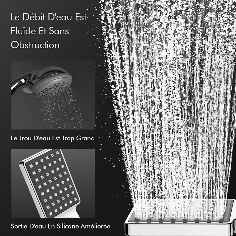 Colonne De Douche Thermostatique|Homelody Colonne de Douche Thermostatique, Ensemble de Douche Réglable en Hauteur, Système de douche en Laiton, Ensemble de Douche Mural