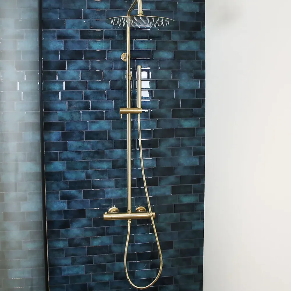 Colonne De Douche Thermostatique|Essebagno Colonne de douche thermostatique, doré, Luisa 250