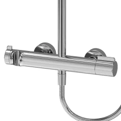 GoodHome Colonne de douche thermostatique chrome Maza