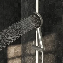 GoodHome Colonne de douche thermostatique chrome Maza