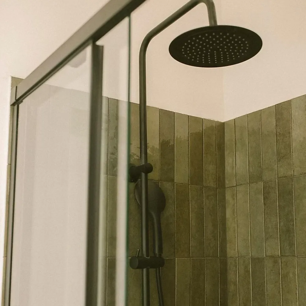 Colonne De Douche Thermostatique|Essebagno Colonne de douche thermostatique noire mate Essegoia