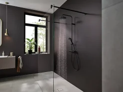 Colonne De Douche Thermostatique|Hansgrohe Colonne de douche thermostatique noir mat Vernis Blend