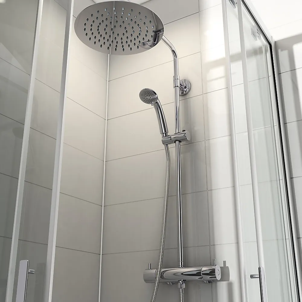 Colonne De Douche Thermostatique|Cooke & Lewis Colonne de douche thermostatique GoodHome Weddell