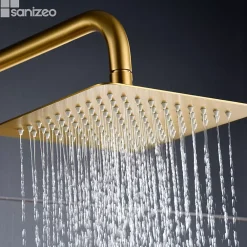 Colonne De Douche Thermostatique|Imex Colonne de Douche Thermostatique Anti-Calcaire Or Brossé ART BTAR025/OC
