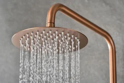 Colonne De Douche Thermostatique|Imex Colonne de douche thermostatique - Monza - Diamètre tête de douche : 300 mm - Coloris: or brossé
