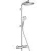 Colonne De Douche Thermostatique|Hansgrohe Colonne de douche thermostatique Showerpipe Crometta S 240 vario
