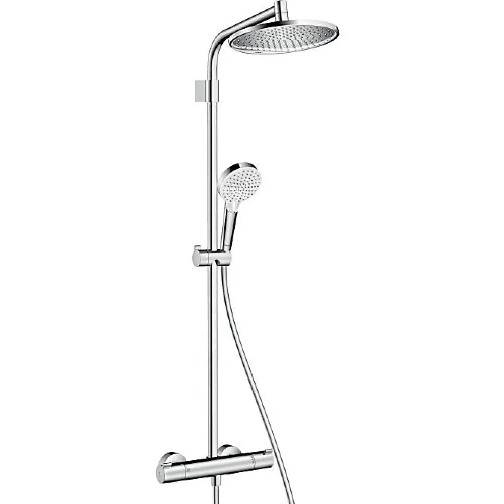 Colonne De Douche Thermostatique|Hansgrohe Colonne de douche thermostatique Showerpipe Crometta S 240 vario