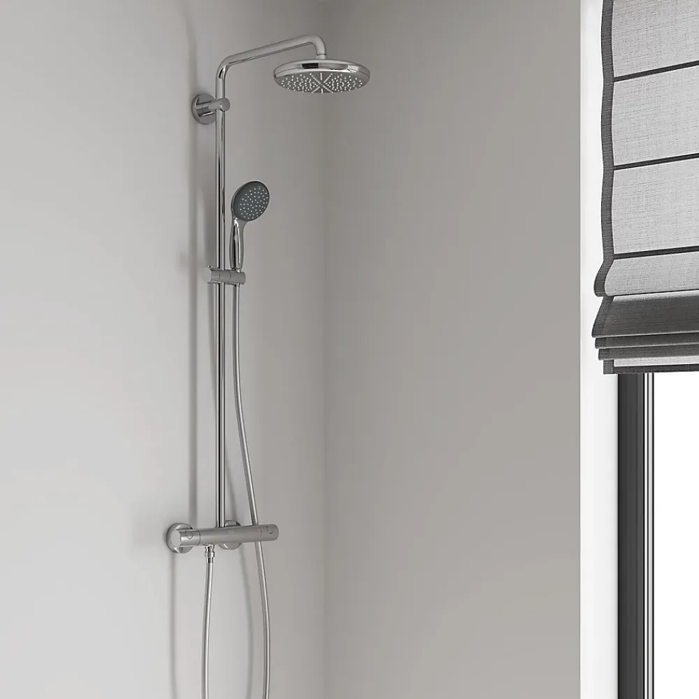 Colonne De Douche Thermostatique|Grohe Colonne de douche thermostatique chrome Vitalio Start 2