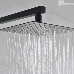 Colonne De Douche Thermostatique|Imex Colonne de Douche Thermostatique Anti-Calcaire Noir Mat VIGO BTV013/NG