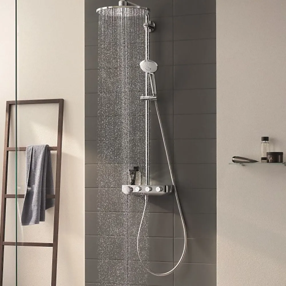 Colonne De Douche Thermostatique|Grohe Colonne de douche thermostatique Euphoria SmartControl System 310 Duo avec nettoyant GrohClean