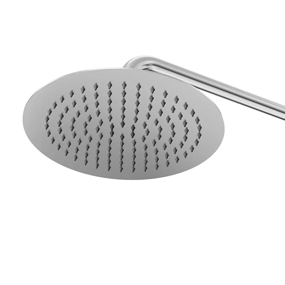 Colonne De Douche Thermostatique|GoodHome Colonne de douche thermostatique + barre réglable + douchette + flexible, chrome, Owens