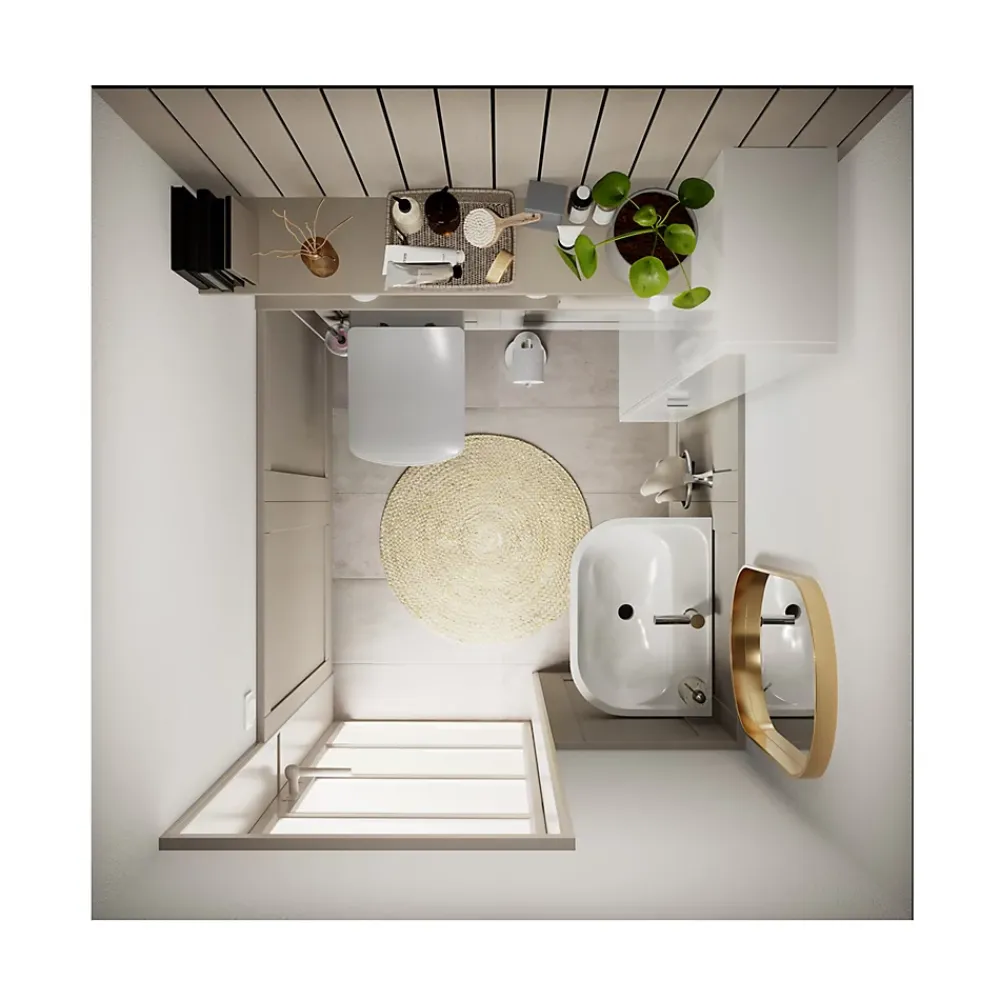 Lavabo|GoodHome Colonne de lavabo Cavally/Teesta