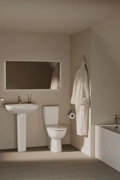 Ideal Standard Colonne de lavabo en porclaine vitrifiée blanche l.18,5 x H.70,5 x P.16,8 cm,