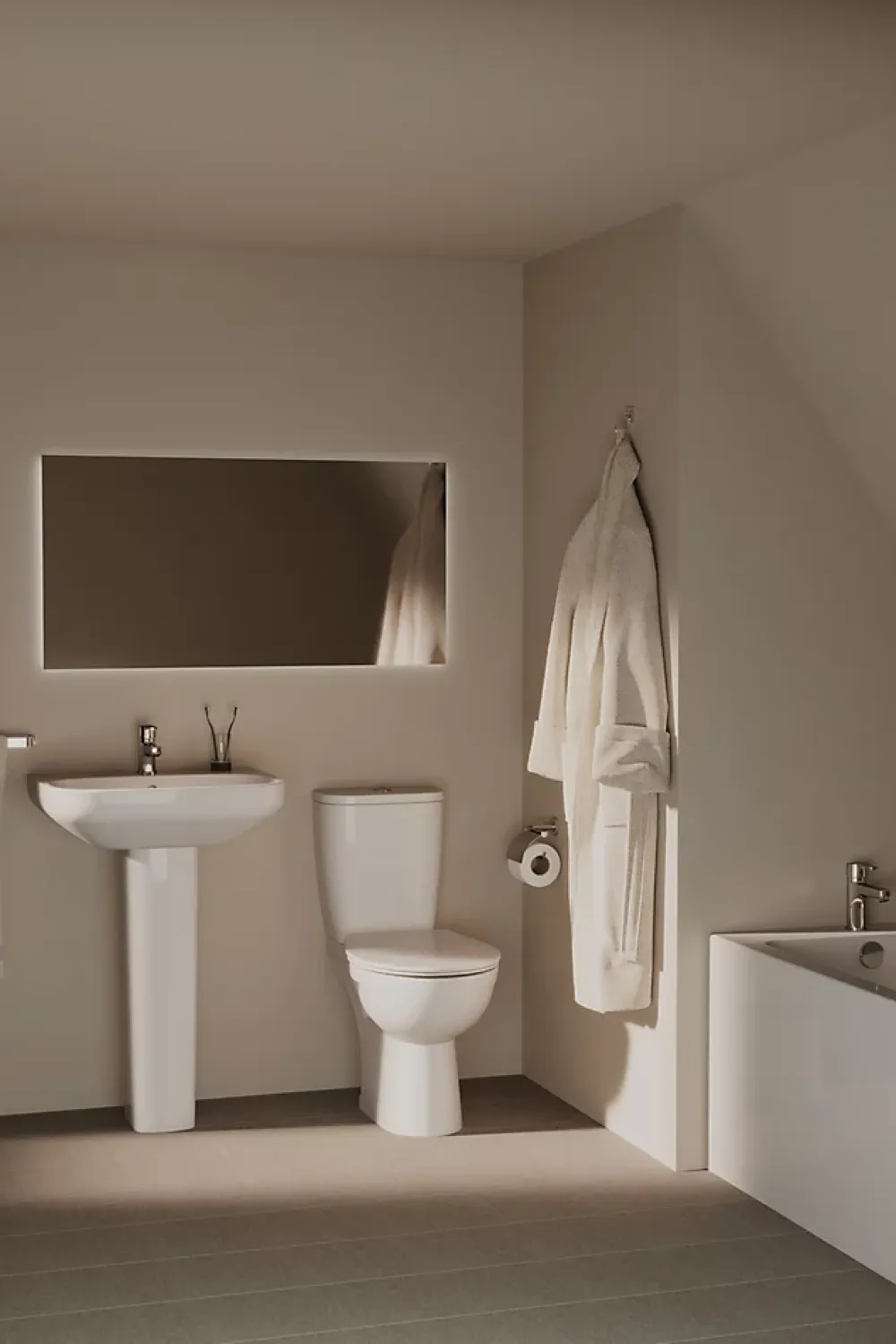 Ideal Standard Colonne de lavabo en porclaine vitrifiée blanche l.18,5 x H.70,5 x P.16,8 cm,