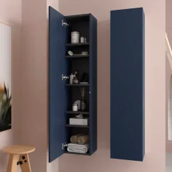 Cygnus bath Colonne de salle de bain BEQUIA 140cm Bleu mat