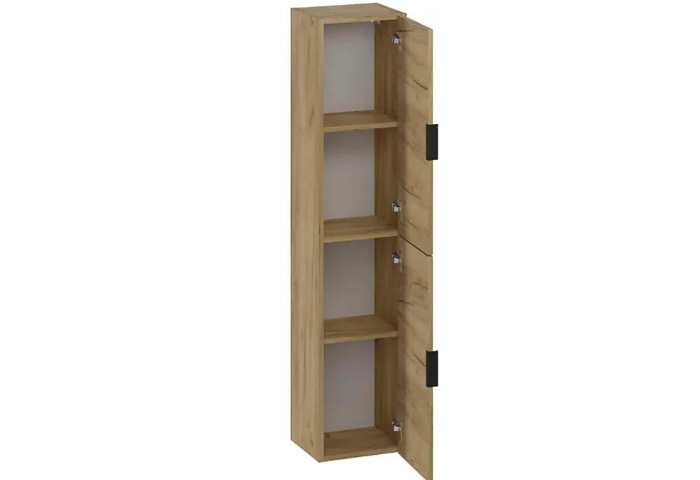 Colonne De Salle De Bains|T-Bath Colonne de salle de bain LYO 2 portes 140x30x27 cm chêne