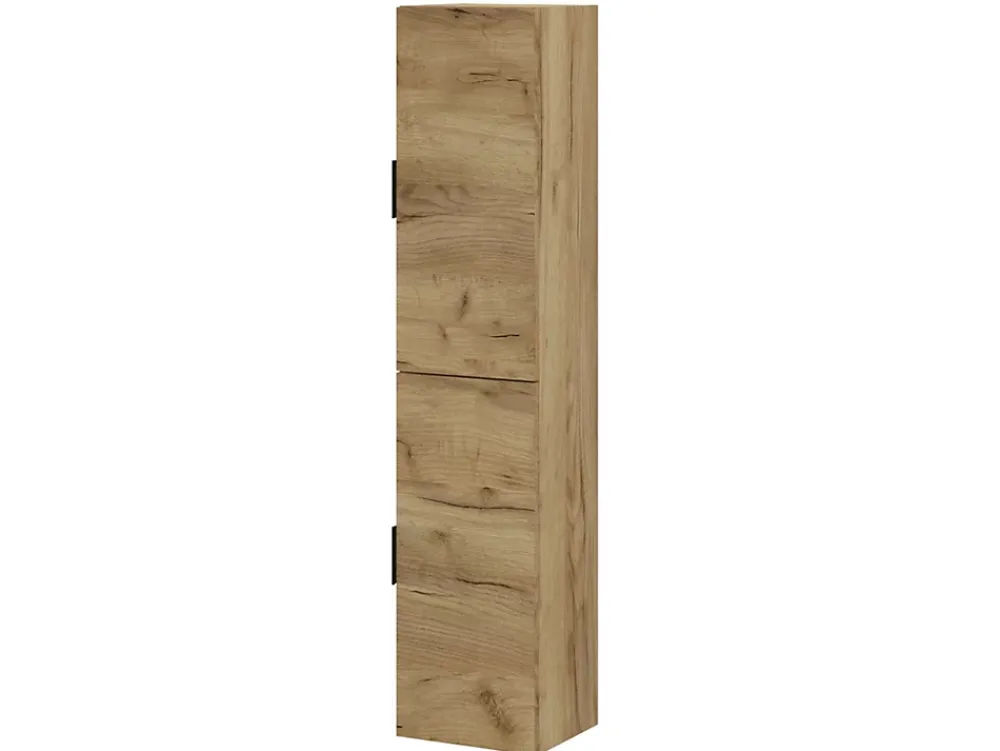 Colonne De Salle De Bains|T-Bath Colonne de salle de bain LYO 2 portes 140x30x27 cm chêne