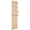 Mob-In Colonne de salle de bain suspendue chêne ENIO 165cm porte serviette