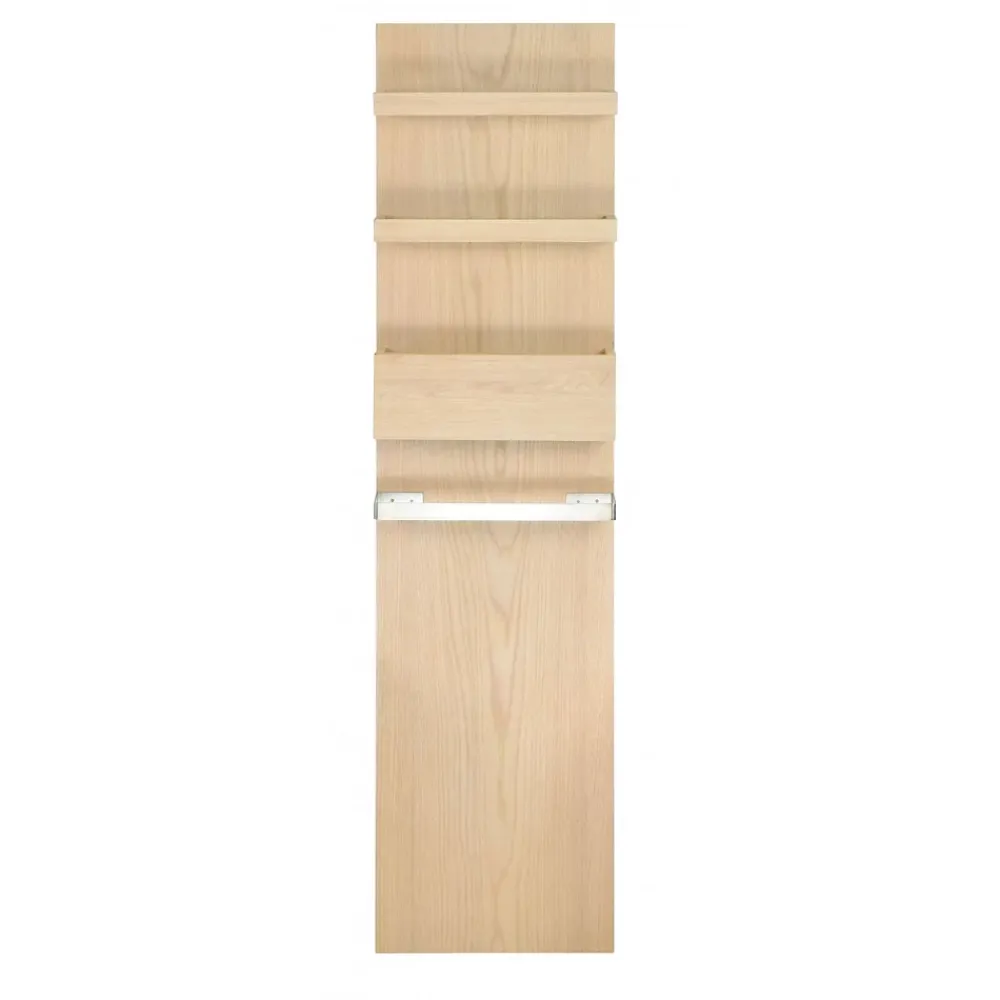 Mob-In Colonne de salle de bain suspendue chêne ENIO 165cm porte serviette
