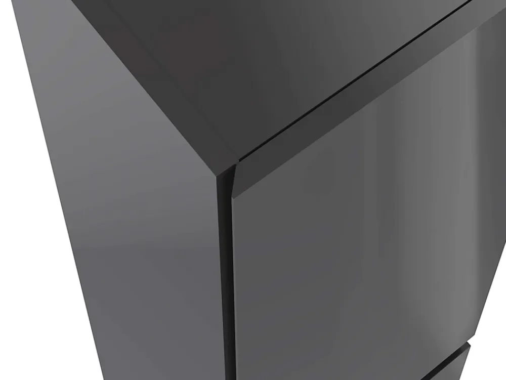 T-Bath Colonne de salle de bain NELI 2 portes 140x30x27 cm gris anthracite