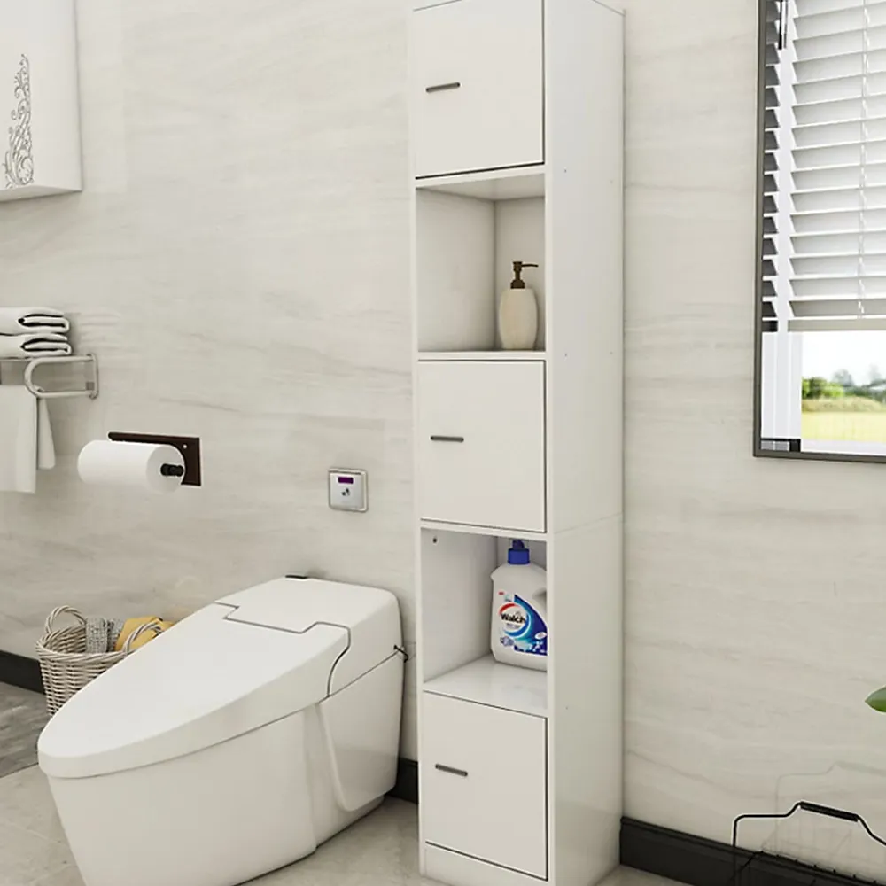 Colonne de salle de bain - Anne - Blanc - 180 x 33 x 30 cm
