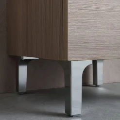 Colonne De Salle De Bains|Kiamami Valentina Colonne De Salle De Bain 150Cm 2 Portes Et 1 Tiroir Chêne Naturel Avec Pieds Rimini