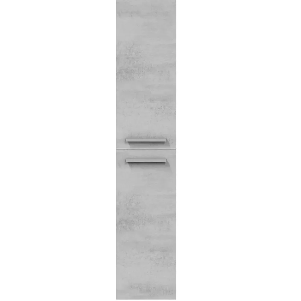 Colonne De Salle De Bains|Vs Venta-Stock Colonne de salle de bain Alise 2 portes, couleur Ciment
