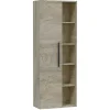 Vs Venta-Stock Colonne de salle de bain Alise 1 porte et 5 trous, couleur ciel d'Alaska