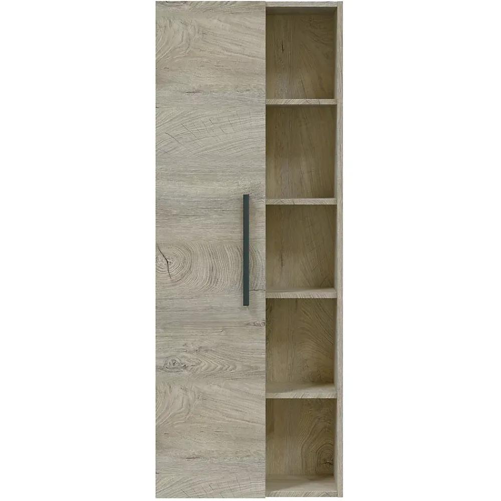 Vs Venta-Stock Colonne de salle de bain Alise 1 porte et 5 trous, couleur ciel d'Alaska