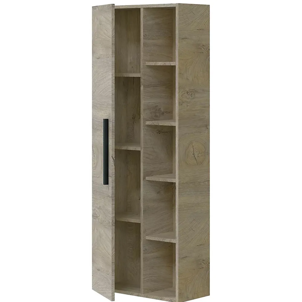 Vs Venta-Stock Colonne de salle de bain Alise 1 porte et 5 trous, couleur ciel d'Alaska
