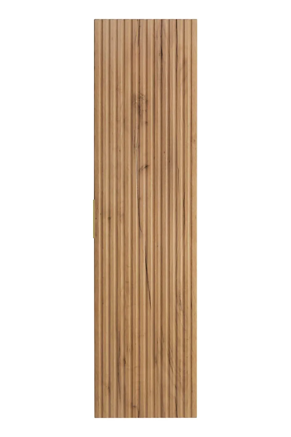 Colonne De Salle De Bains|3xE Living Colonne de salle de bain, Chêne Craft, 35 x 136 x 27 cm, poignée dorée