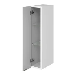 Colonne De Salle De Bains|Meuble De Salle De Bains Faible Profondeur|GoodHome Colonne de salle de bains suspendue faible largeur blanc brillant l.20 x H.90 x P.36 cm, Imandra