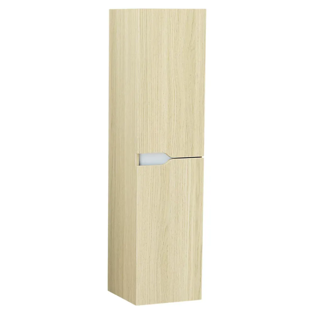 Colonne de salle de bains effet bois 2 portes 1 tiroir l.30 x H.120 x P.30 cm, Tolima