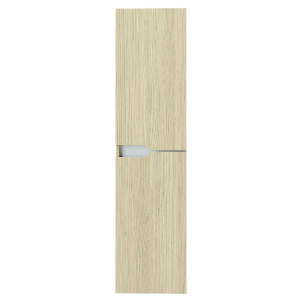 Colonne de salle de bains effet bois 2 portes 1 tiroir l.30 x H.120 x P.30 cm, Tolima