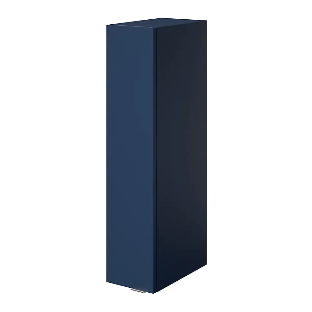 GoodHome Colonne de salle de bains suspendue faible largeur bleu nuit mat l.20 x H.90 x P.36 cm, Imandra