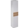 Colonne De Salle De Bains|Decotec Colonne de salle de bains à suspendre ouverture droite Archi blanc mat H. 160 x L. 35 cm