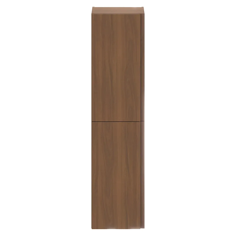 Colonne De Salle De Bains|GoodHome Colonne de salle de bains effet noyer 2 portes l.40 x H.160 x P.36 cm Levanna